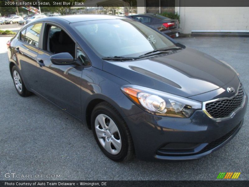 Steel Blue / Black 2016 Kia Forte LX Sedan