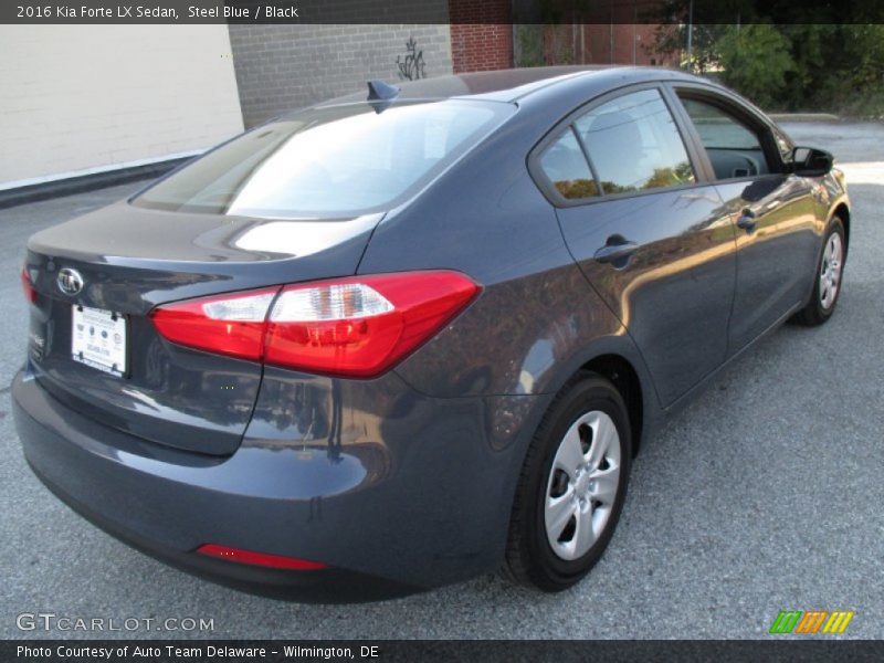 Steel Blue / Black 2016 Kia Forte LX Sedan