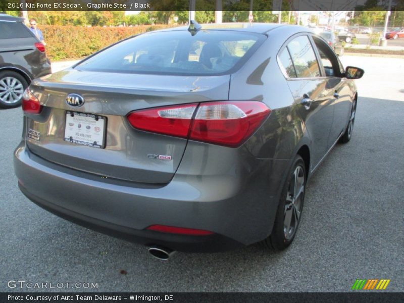 Graphite Steel / Black 2016 Kia Forte EX Sedan