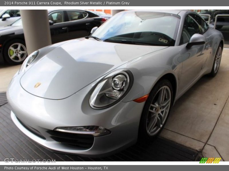 Rhodium Silver Metallic / Platinum Grey 2014 Porsche 911 Carrera Coupe