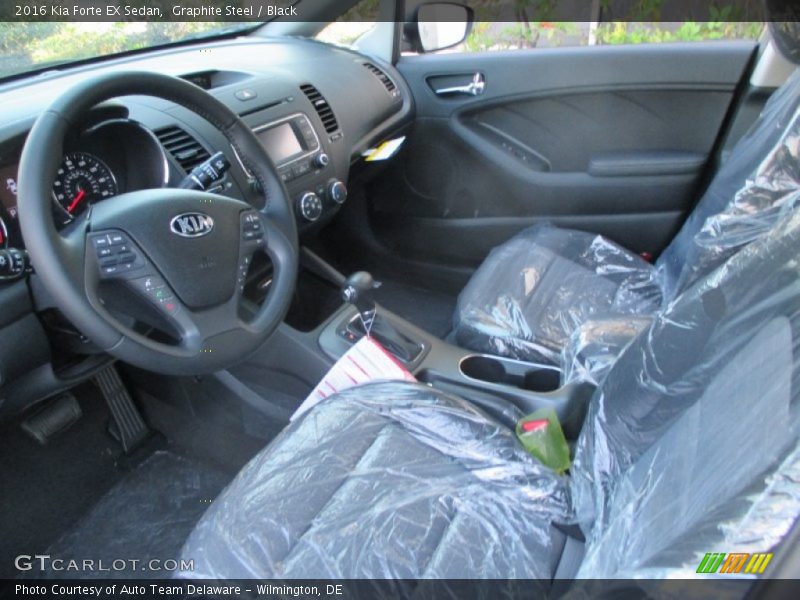 Graphite Steel / Black 2016 Kia Forte EX Sedan