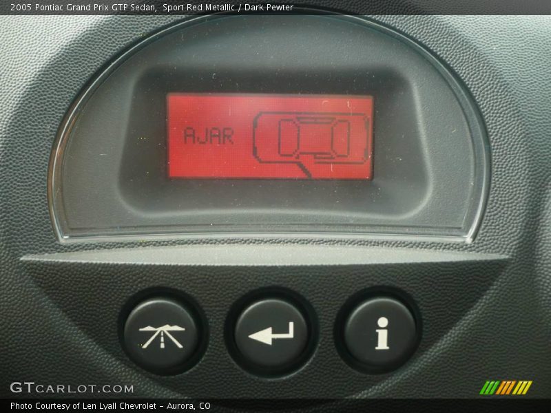 Sport Red Metallic / Dark Pewter 2005 Pontiac Grand Prix GTP Sedan