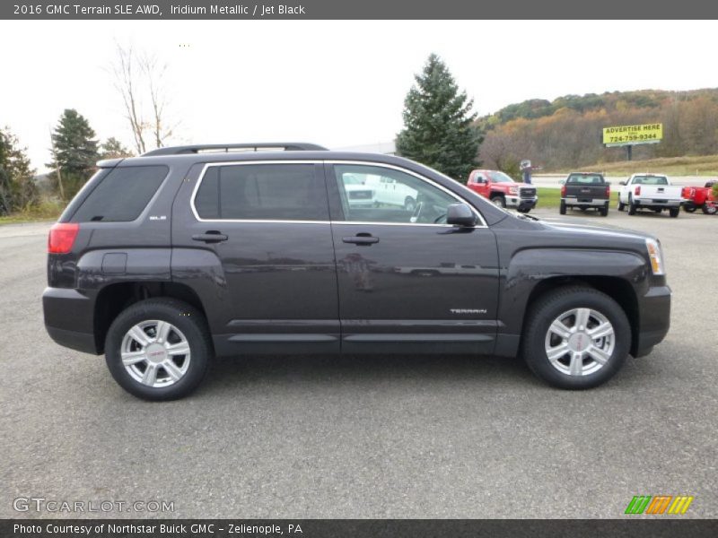 Iridium Metallic / Jet Black 2016 GMC Terrain SLE AWD