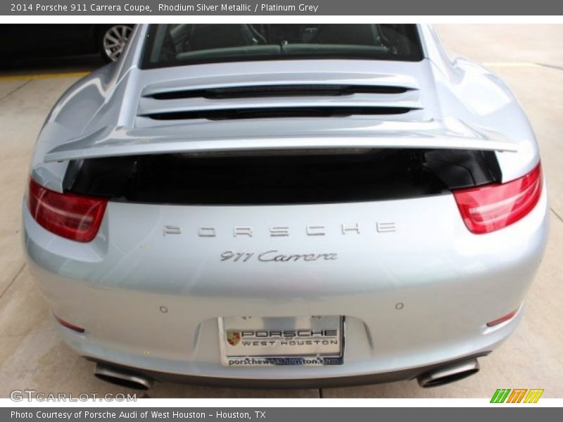 Rhodium Silver Metallic / Platinum Grey 2014 Porsche 911 Carrera Coupe