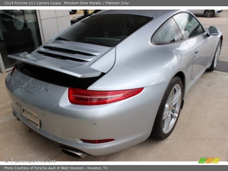 Rhodium Silver Metallic / Platinum Grey 2014 Porsche 911 Carrera Coupe