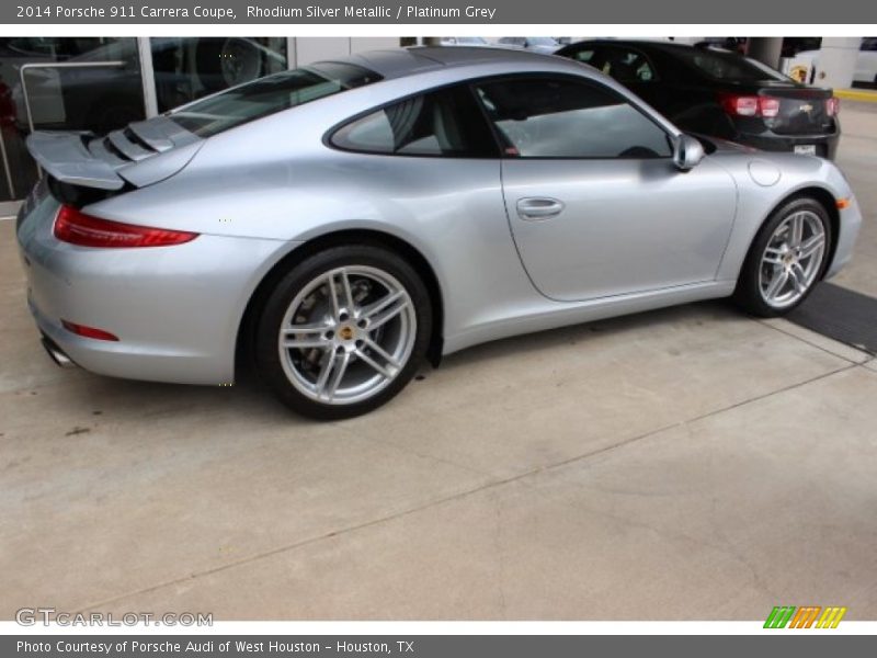 Rhodium Silver Metallic / Platinum Grey 2014 Porsche 911 Carrera Coupe