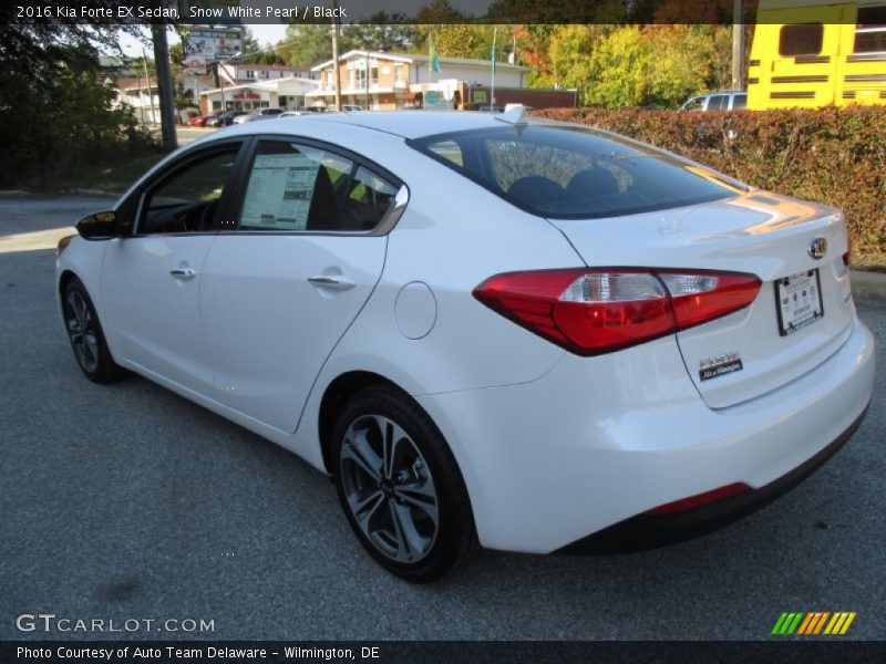 Snow White Pearl / Black 2016 Kia Forte EX Sedan