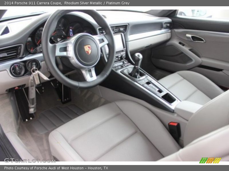 Platinum Grey Interior - 2014 911 Carrera Coupe 