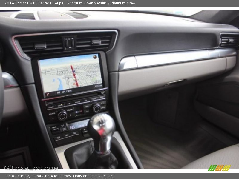 Rhodium Silver Metallic / Platinum Grey 2014 Porsche 911 Carrera Coupe