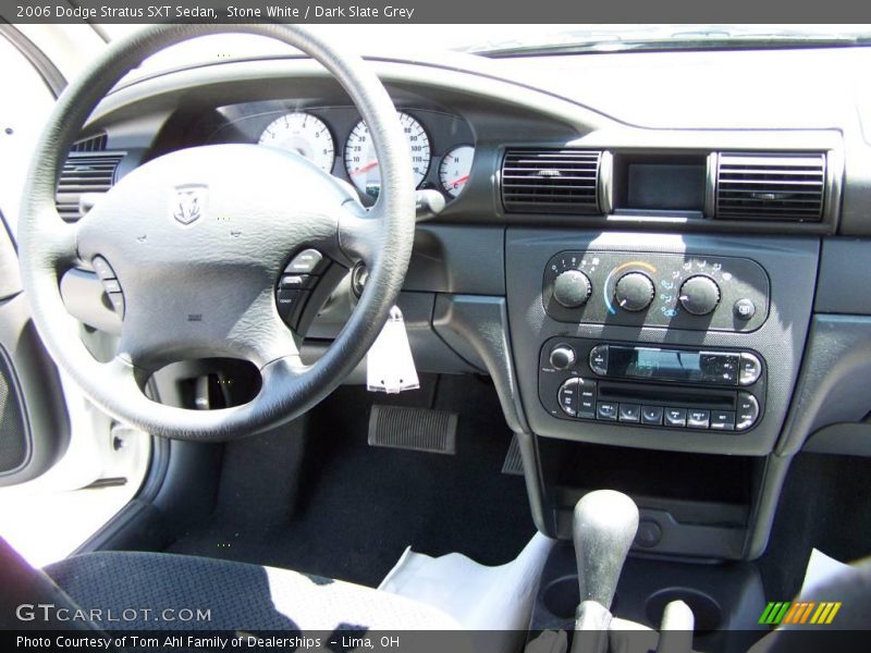 Stone White / Dark Slate Grey 2006 Dodge Stratus SXT Sedan