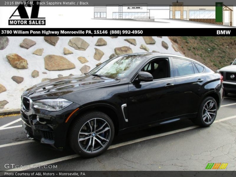Black Sapphire Metallic / Black 2016 BMW X6 M