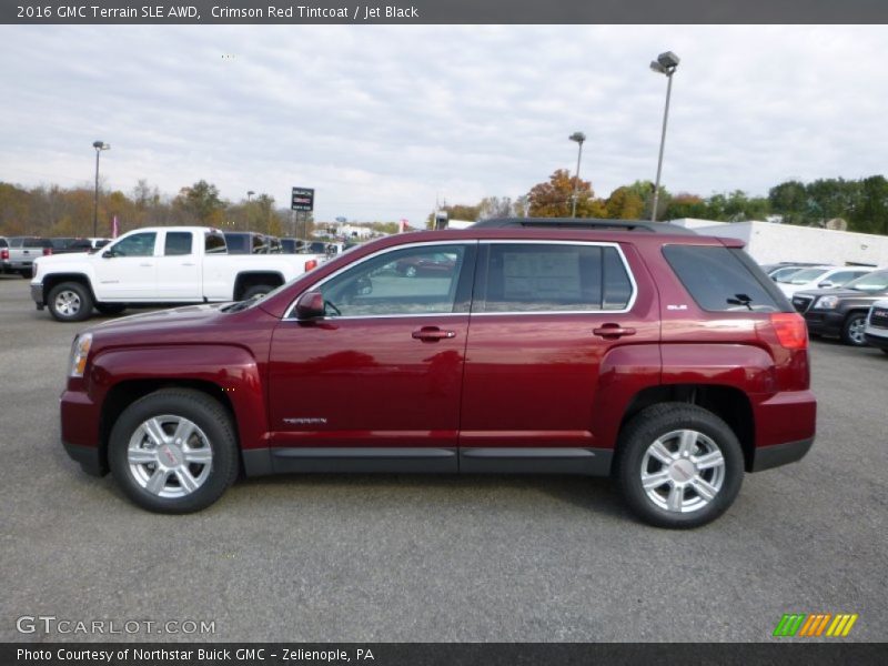Crimson Red Tintcoat / Jet Black 2016 GMC Terrain SLE AWD