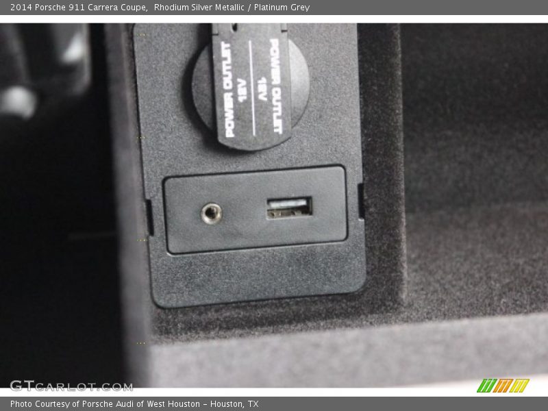 Rhodium Silver Metallic / Platinum Grey 2014 Porsche 911 Carrera Coupe