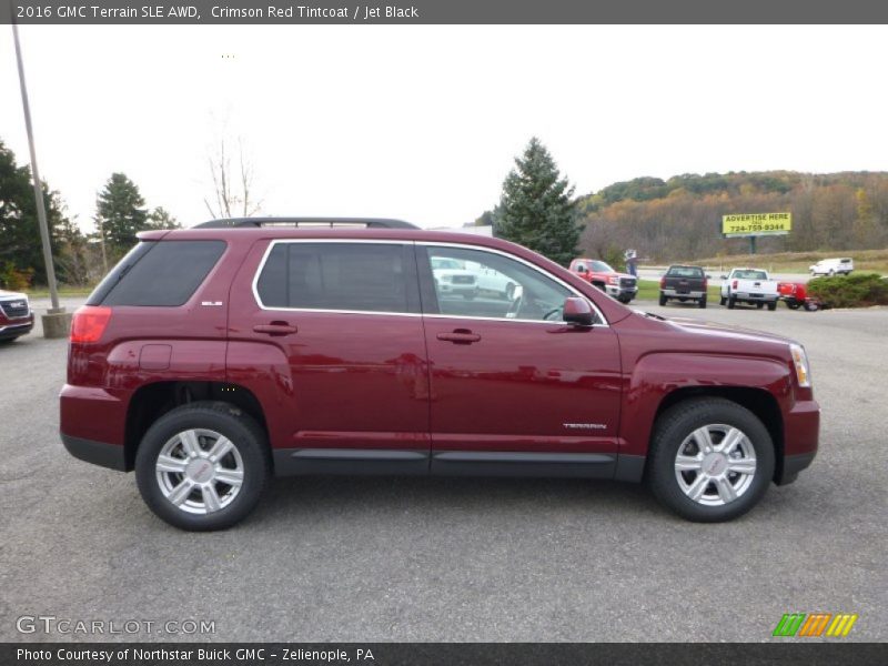 Crimson Red Tintcoat / Jet Black 2016 GMC Terrain SLE AWD