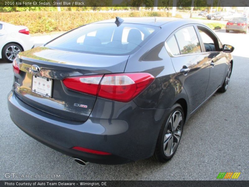 Steel Blue / Black 2016 Kia Forte EX Sedan
