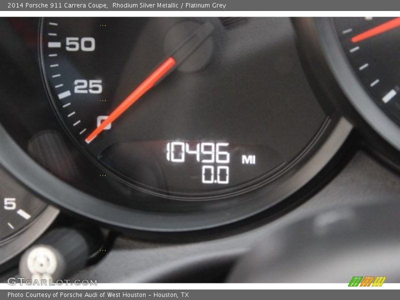 Rhodium Silver Metallic / Platinum Grey 2014 Porsche 911 Carrera Coupe