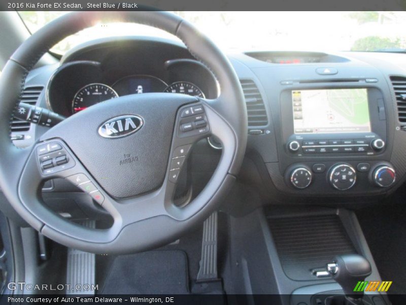 Steel Blue / Black 2016 Kia Forte EX Sedan