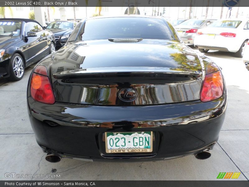 Black Onyx / Black 2002 Lexus SC 430