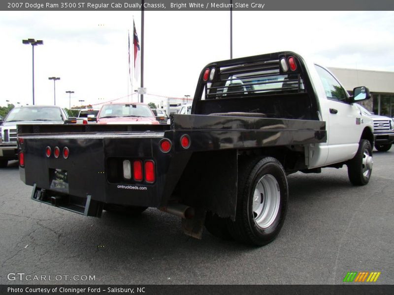 Bright White / Medium Slate Gray 2007 Dodge Ram 3500 ST Regular Cab Dually Chassis