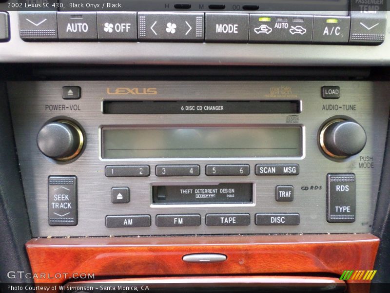 Black Onyx / Black 2002 Lexus SC 430
