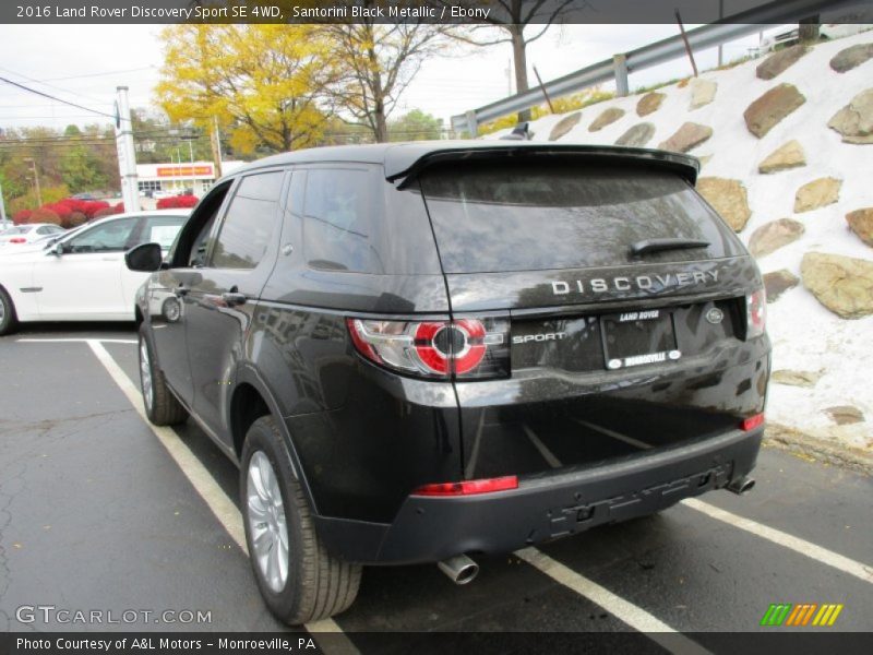 Santorini Black Metallic / Ebony 2016 Land Rover Discovery Sport SE 4WD