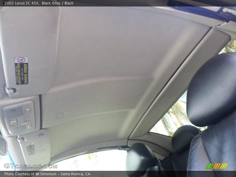 Black Onyx / Black 2002 Lexus SC 430
