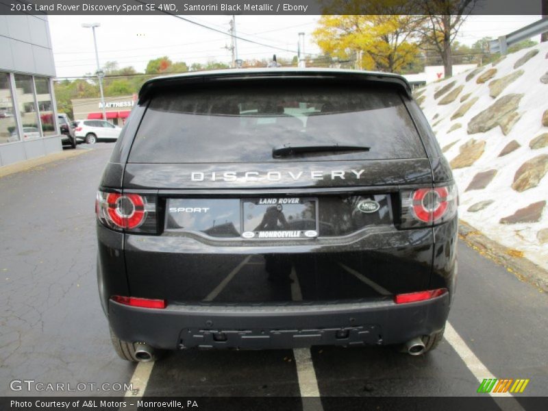 Santorini Black Metallic / Ebony 2016 Land Rover Discovery Sport SE 4WD