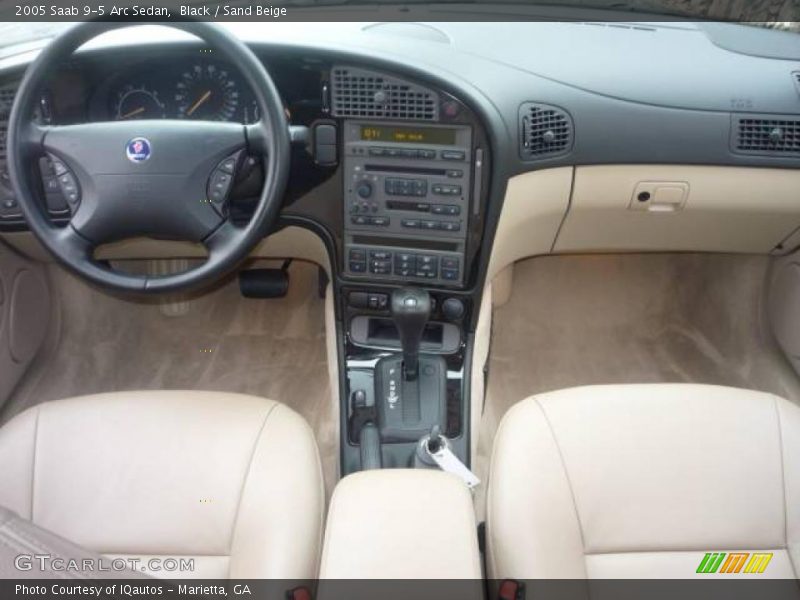 Black / Sand Beige 2005 Saab 9-5 Arc Sedan