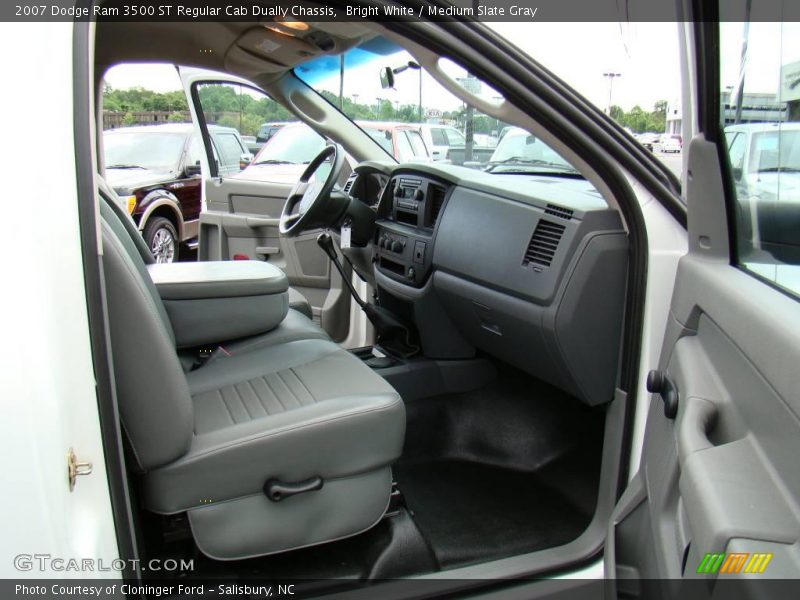 Bright White / Medium Slate Gray 2007 Dodge Ram 3500 ST Regular Cab Dually Chassis