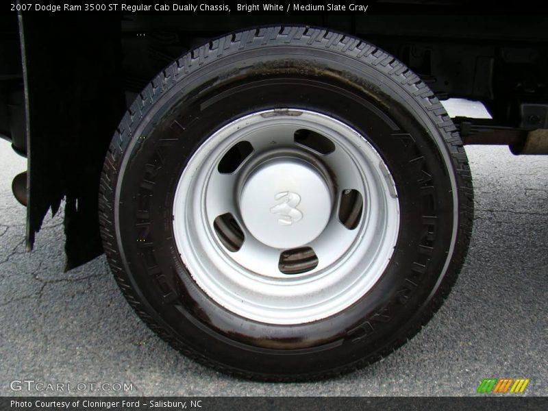 Bright White / Medium Slate Gray 2007 Dodge Ram 3500 ST Regular Cab Dually Chassis