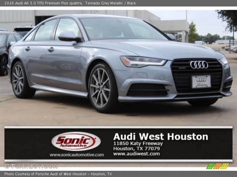 Tornado Grey Metallic / Black 2016 Audi A6 3.0 TFSI Premium Plus quattro