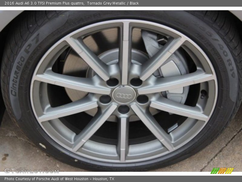 Tornado Grey Metallic / Black 2016 Audi A6 3.0 TFSI Premium Plus quattro