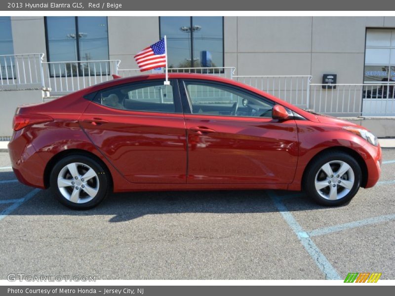 Red / Beige 2013 Hyundai Elantra GLS