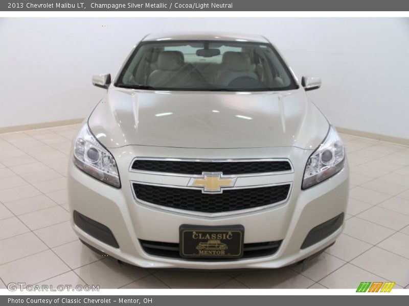 Champagne Silver Metallic / Cocoa/Light Neutral 2013 Chevrolet Malibu LT