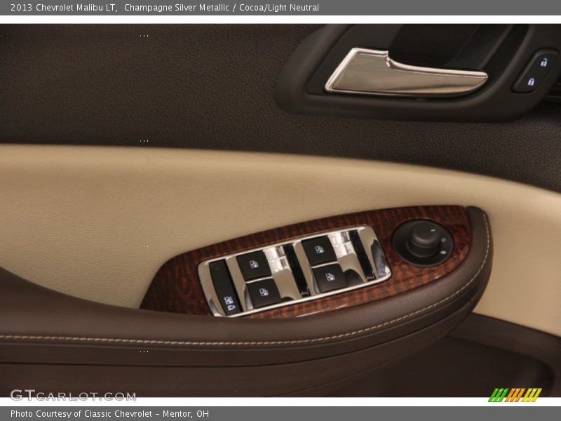 Champagne Silver Metallic / Cocoa/Light Neutral 2013 Chevrolet Malibu LT