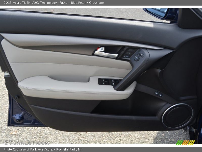 Fathom Blue Pearl / Graystone 2013 Acura TL SH-AWD Technology