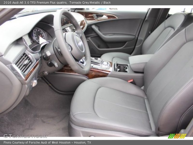 Tornado Grey Metallic / Black 2016 Audi A6 3.0 TFSI Premium Plus quattro