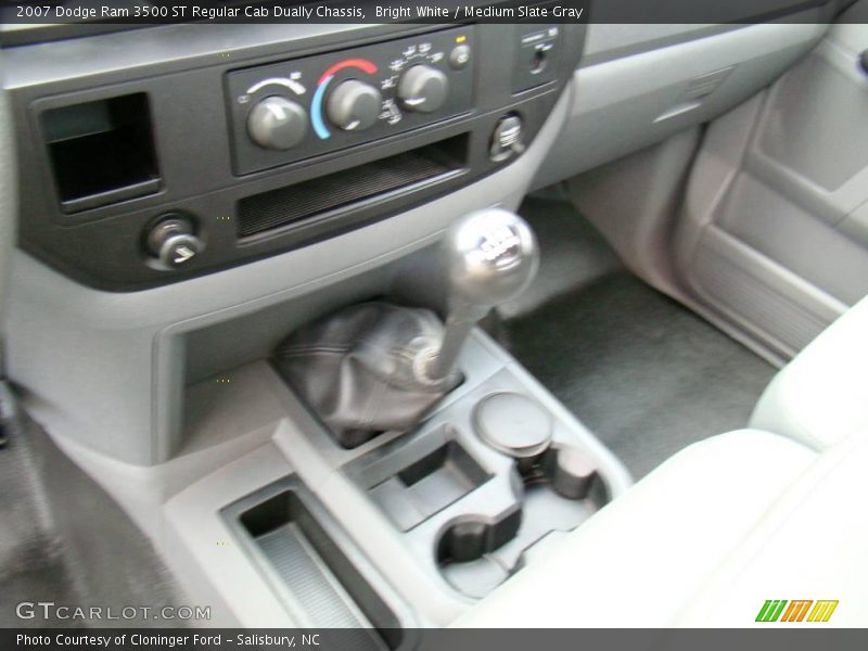 Bright White / Medium Slate Gray 2007 Dodge Ram 3500 ST Regular Cab Dually Chassis