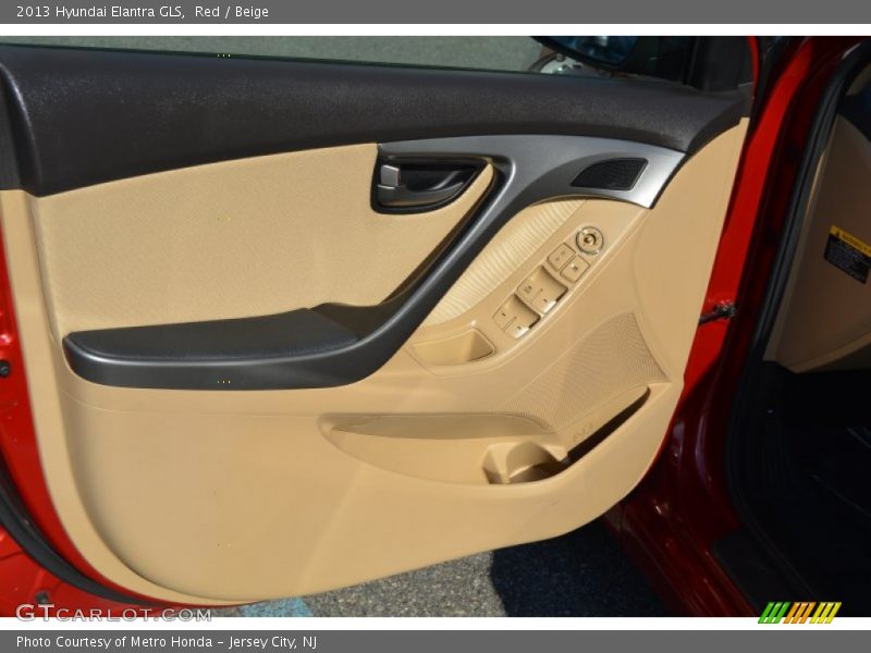 Red / Beige 2013 Hyundai Elantra GLS