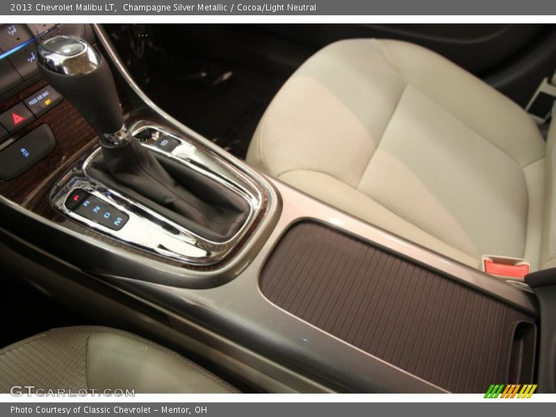 Champagne Silver Metallic / Cocoa/Light Neutral 2013 Chevrolet Malibu LT