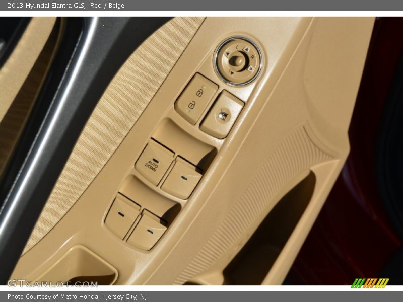 Red / Beige 2013 Hyundai Elantra GLS