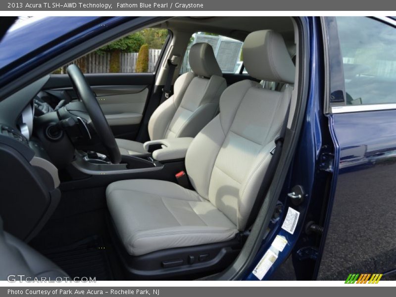 Fathom Blue Pearl / Graystone 2013 Acura TL SH-AWD Technology