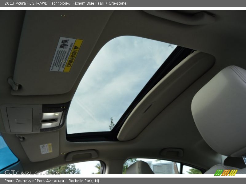Fathom Blue Pearl / Graystone 2013 Acura TL SH-AWD Technology