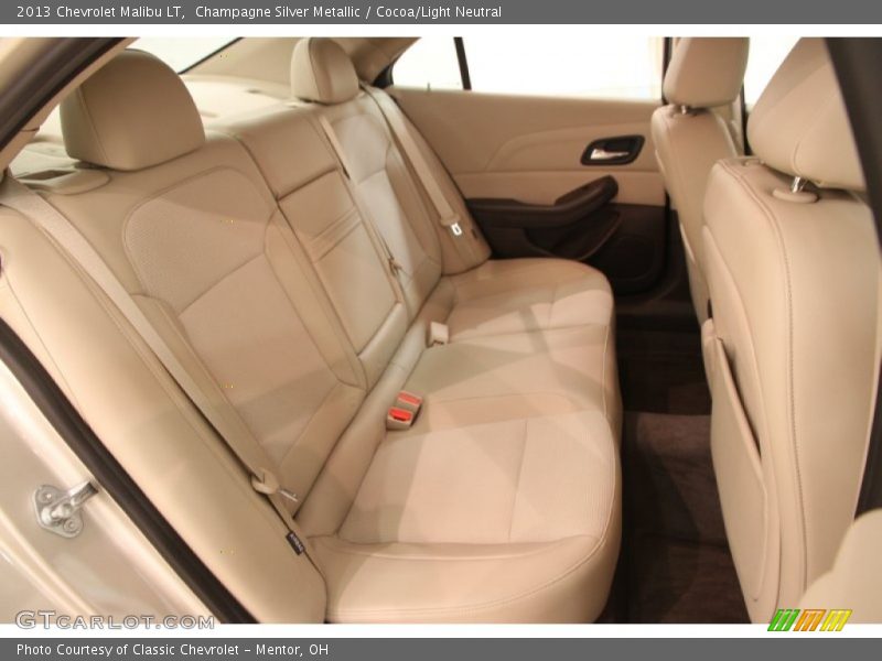 Champagne Silver Metallic / Cocoa/Light Neutral 2013 Chevrolet Malibu LT