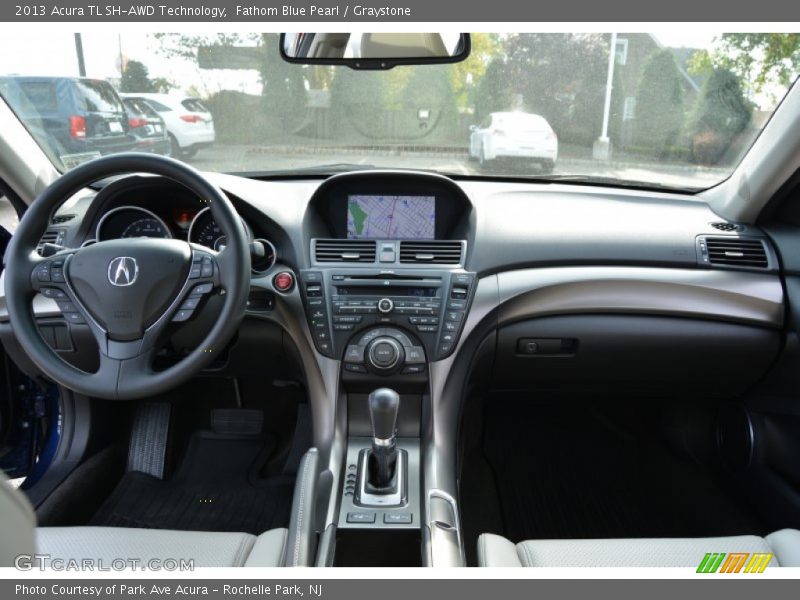 Fathom Blue Pearl / Graystone 2013 Acura TL SH-AWD Technology