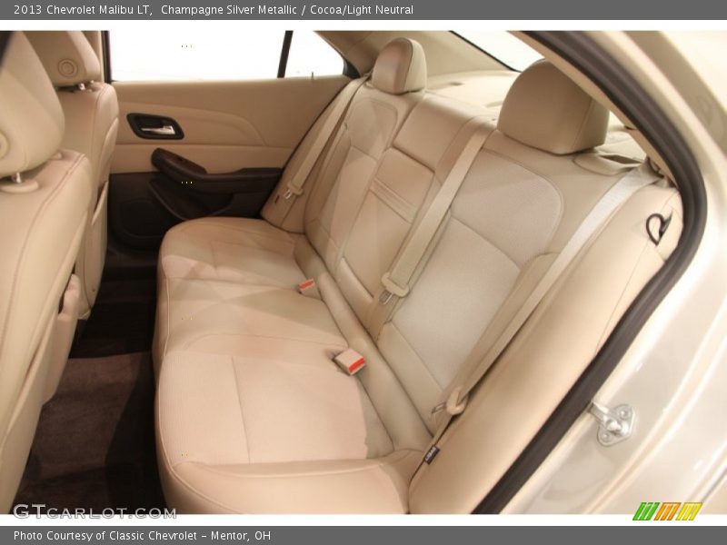 Champagne Silver Metallic / Cocoa/Light Neutral 2013 Chevrolet Malibu LT