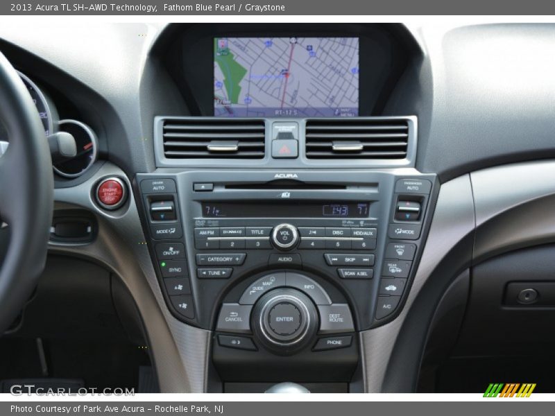 Fathom Blue Pearl / Graystone 2013 Acura TL SH-AWD Technology