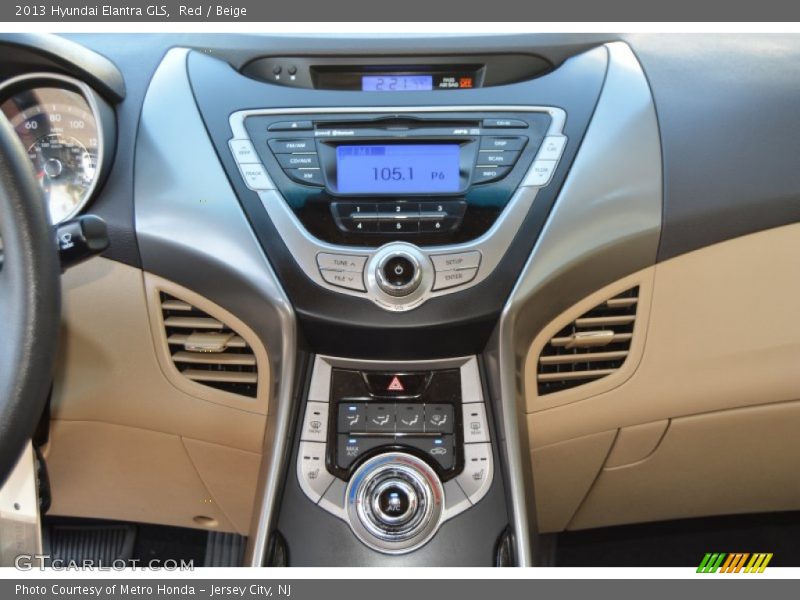 Red / Beige 2013 Hyundai Elantra GLS