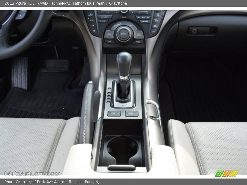 Fathom Blue Pearl / Graystone 2013 Acura TL SH-AWD Technology
