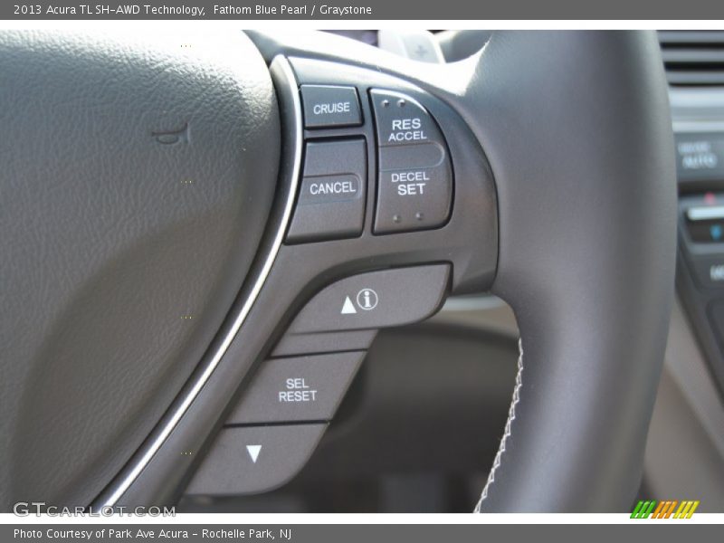 Fathom Blue Pearl / Graystone 2013 Acura TL SH-AWD Technology